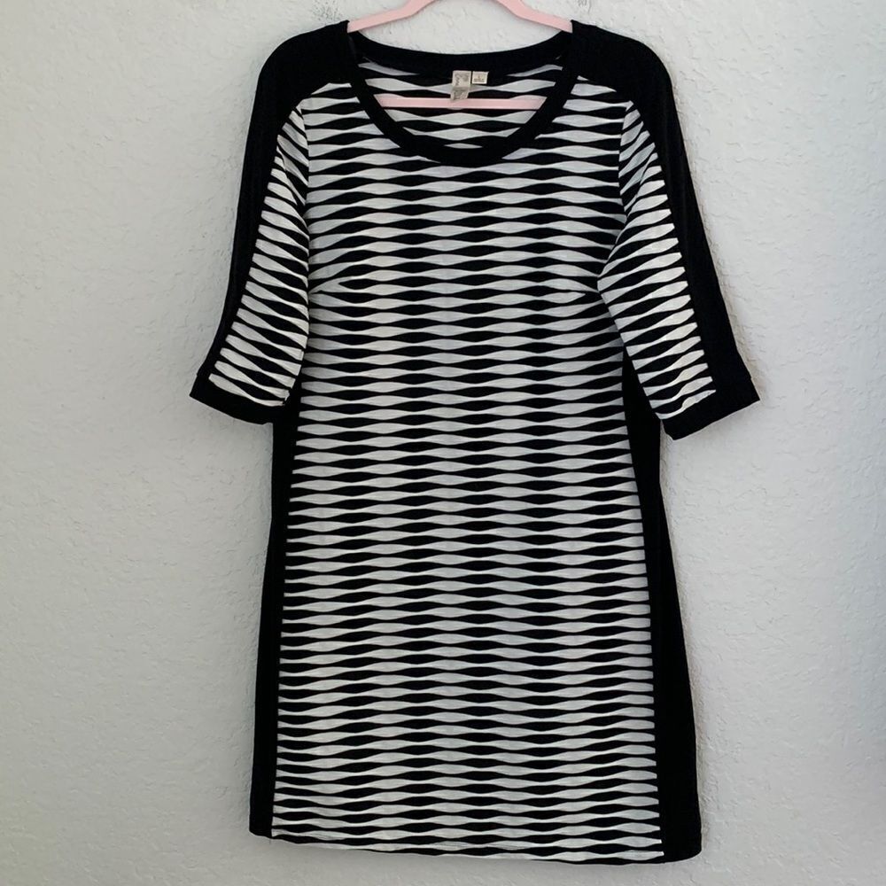Emma & Michele Ribboning Midi Dress Size L